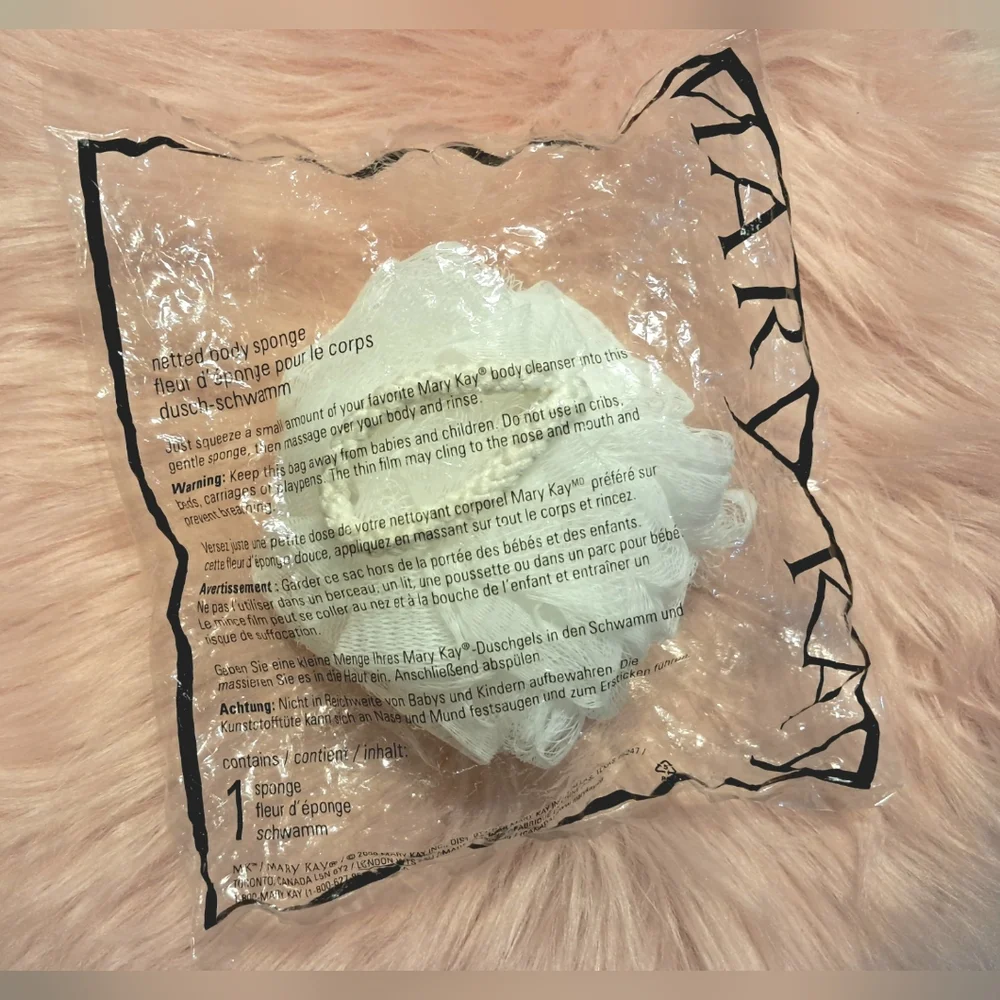 Mary Kay Bath Body Loofah Cleansing Body Sponge Massage Home Skin Accessories